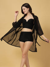 Padded Black 3 pc Swim Set